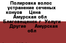 Полировка волос, устранение сеченых конуов. › Цена ­ 1 500 - Амурская обл., Благовещенск г. Услуги » Другие   . Амурская обл.